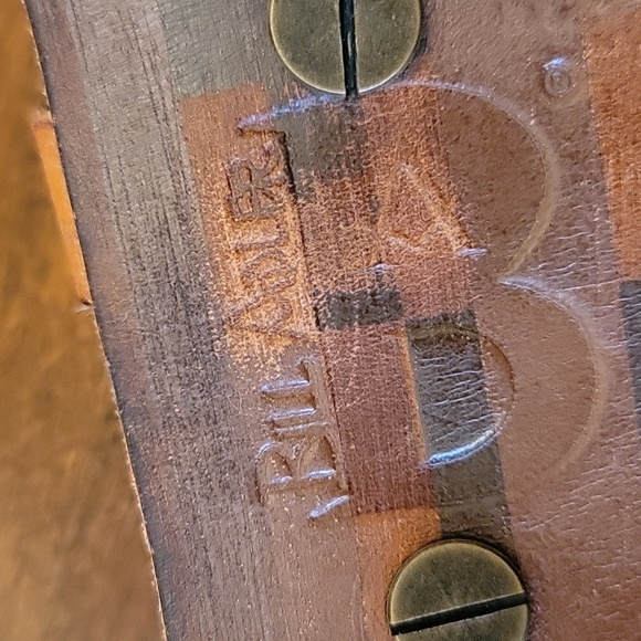 Vtg Bill Adler Leather Belt - Picture 5 of 6